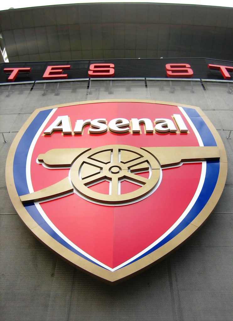 Logo d’Arsenal à l’Emirates Stadium 